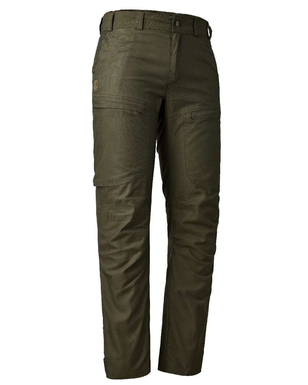 Forest coloured Deerhunter Matobo Trousers on white background 