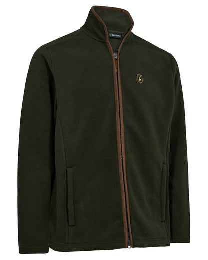Forest Ember coloured Deerhunter Mens Cumbria Fleece Jacket on white background 