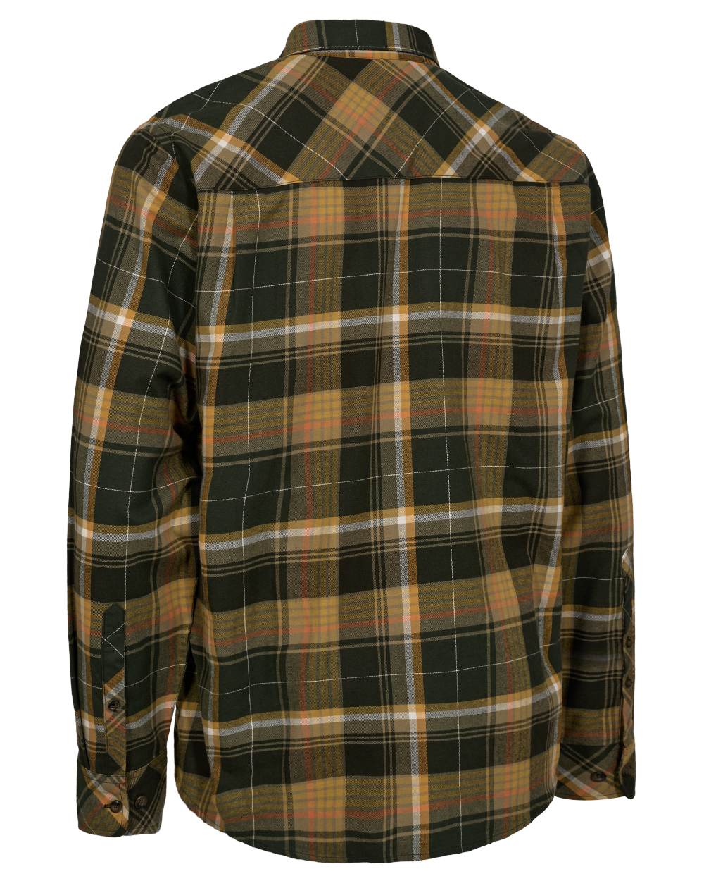 Green Check coloured Deerhunter Mens Hayden Shirt on white background 
