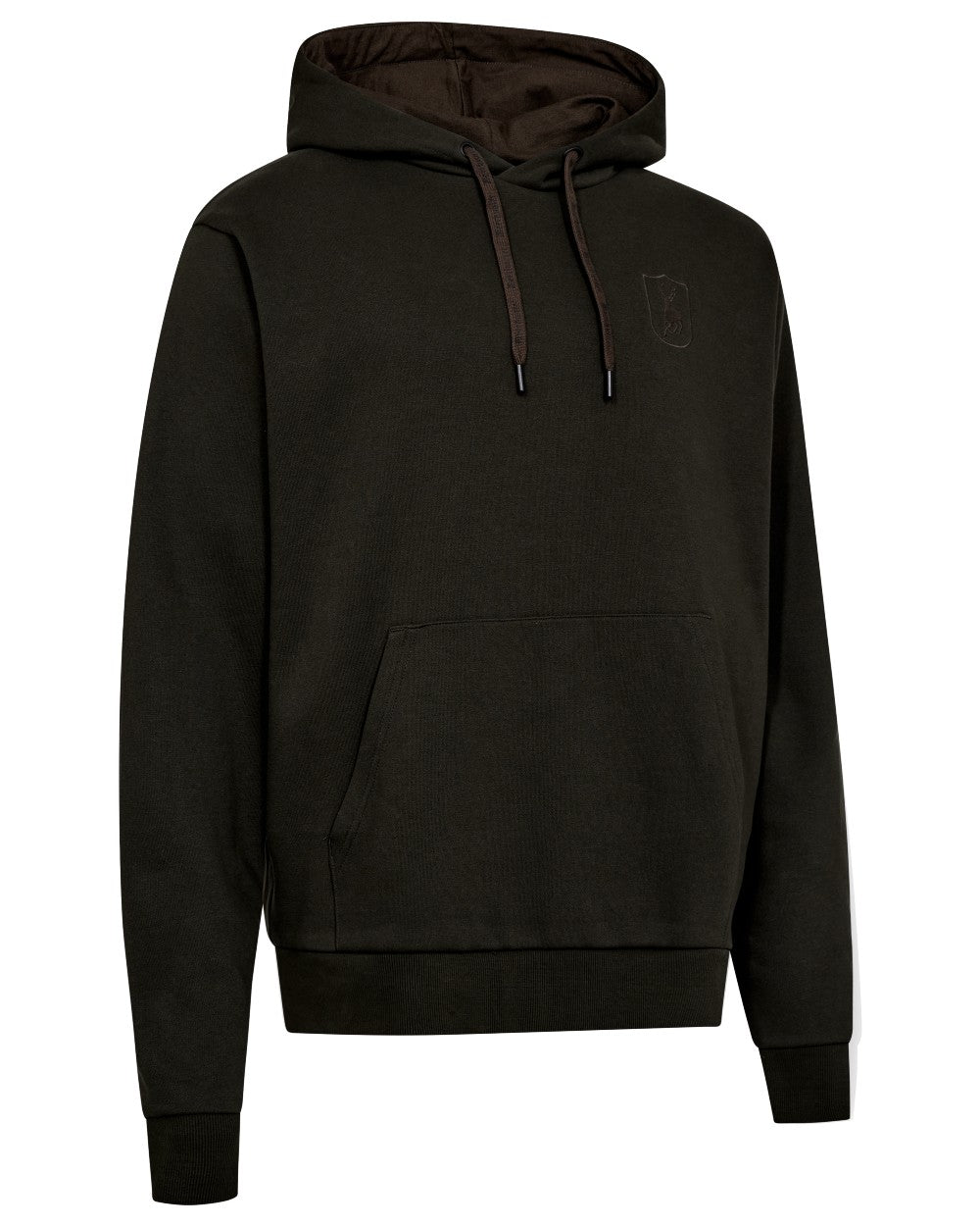 Forest Ember coloured Deerhunter Mens Logo Hoodie on white background 