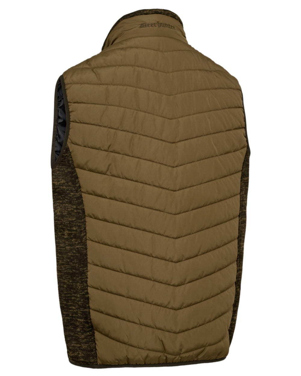 Butternut coloured Deerhunter Mens Moor Padded Waistcoat on white background 