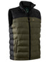 Rifle Green coloured Deerhunter Northward Padded Waistcoat on white background 