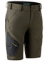 Bark Green coloured Deerhunter Northward Shorts on white background 