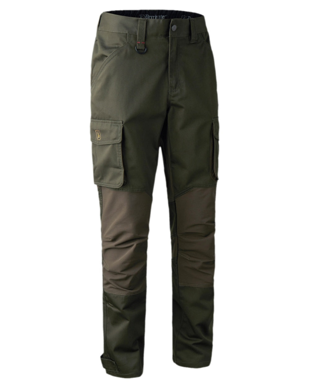 Adventure Green Coloured Deerhunter Rogaland Stretch Trousers on white background