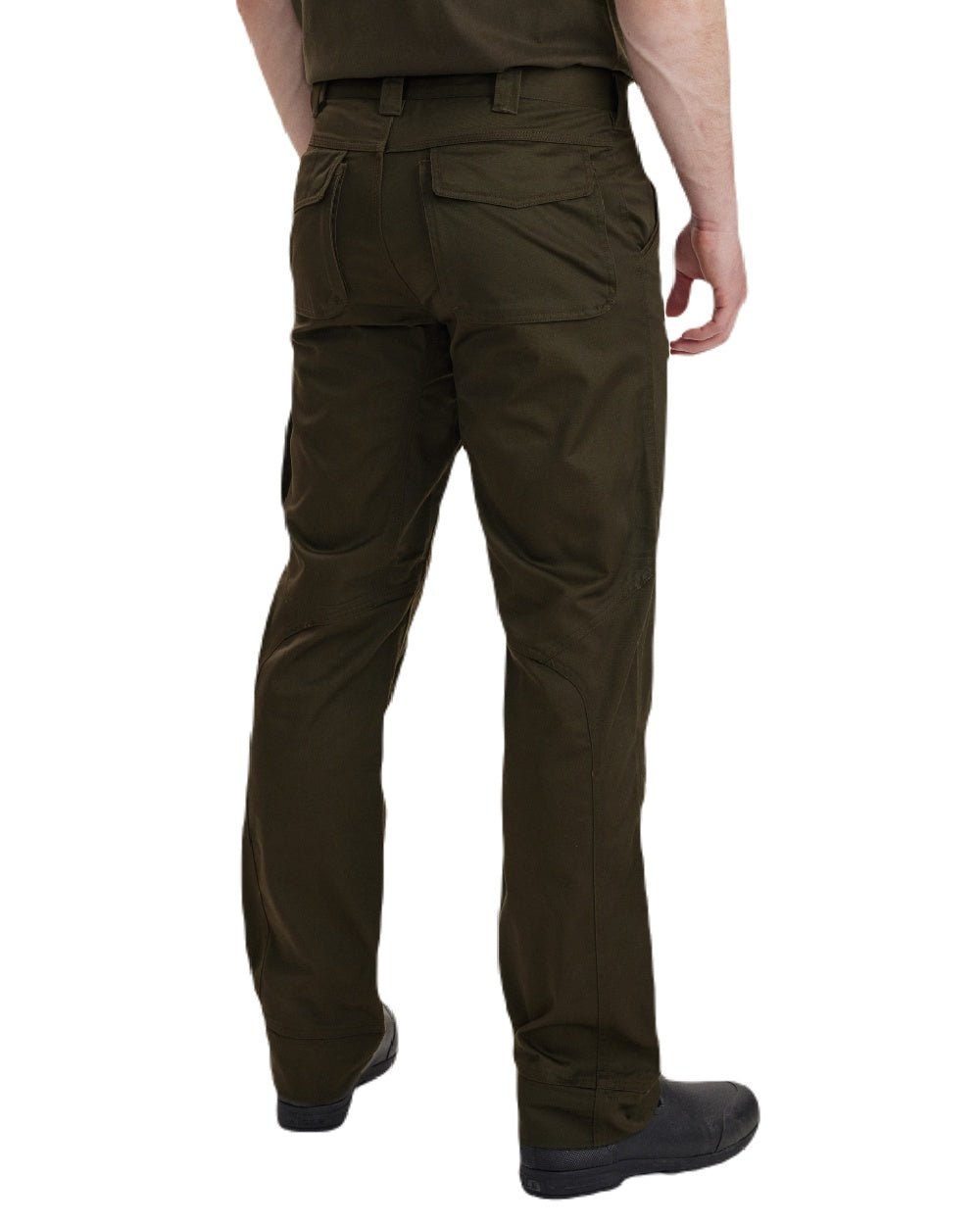 Adventure Green coloured Deerhunter Rogaland Trousers on white background 