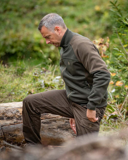 Fallen Leaf coloured Deerhunter Rogaland Trousers on forest background 