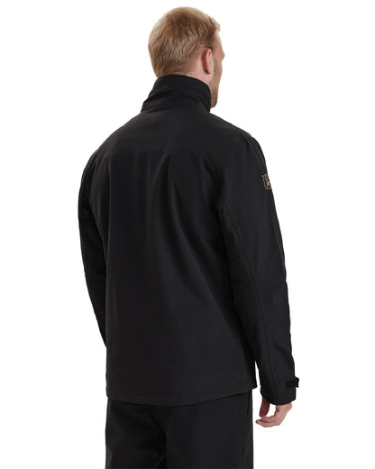 Black coloured Deerhunter Sarek Shell Jacket on white background 