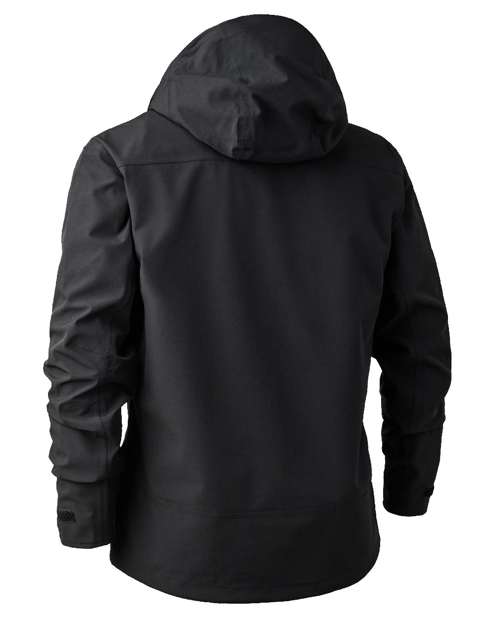 Black coloured Deerhunter Sarek Shell Jacket With Hood on white background 