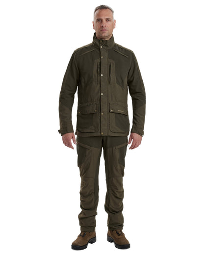 Palm Green coloured Deerhunter Strike Extreme Jacket on white background 