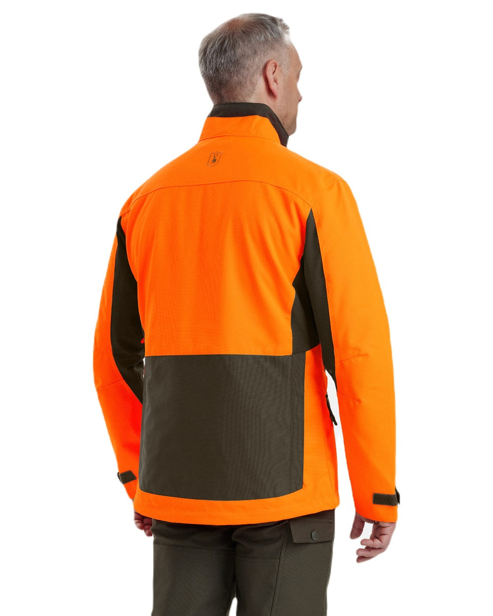 Orange coloured Deerhunter Strike Extreme Waterproof Jacket With Membrane on white background 