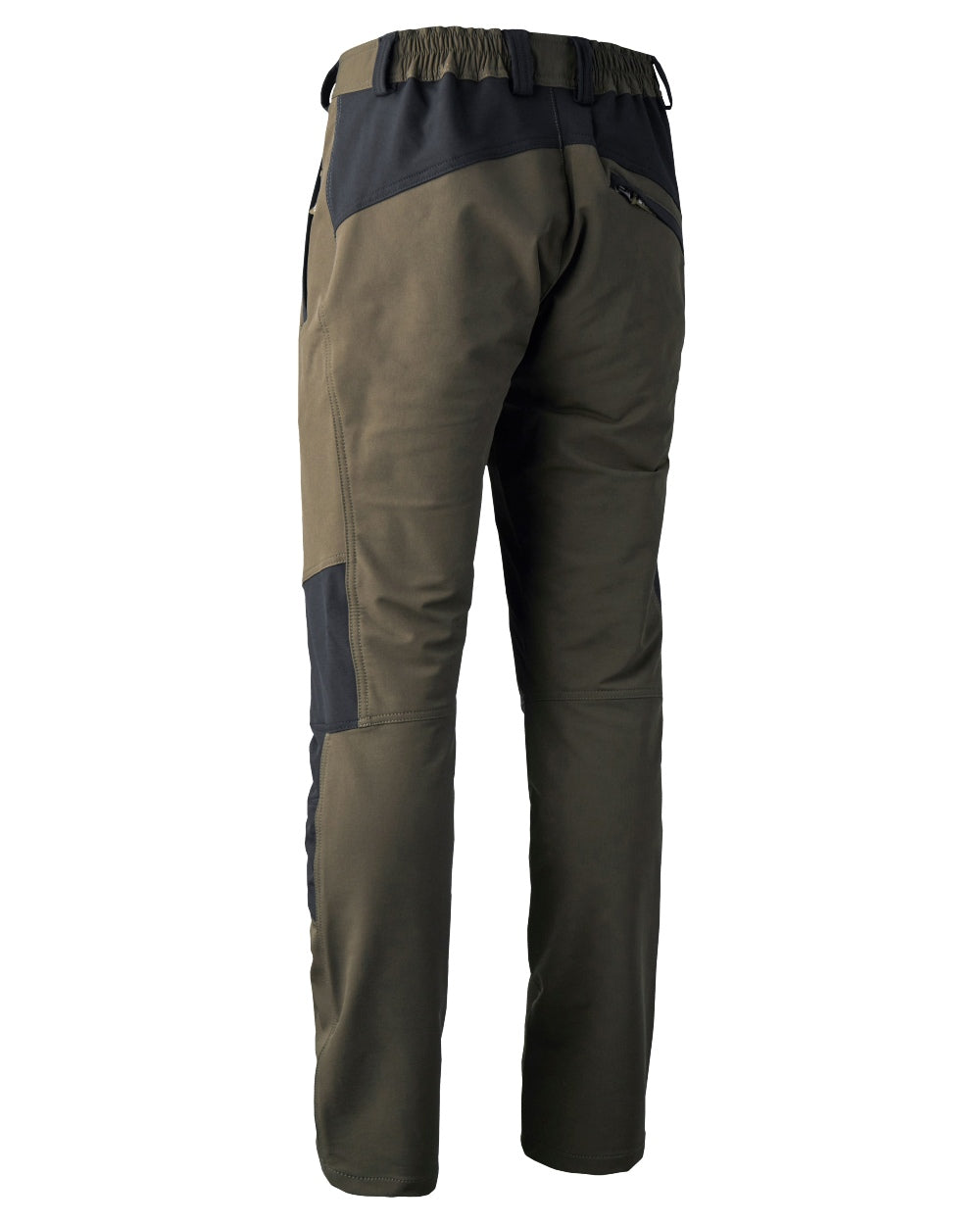 Black Fallen Leaf coloured Deerhunter Strike Full Stretch Trousers on white background 
