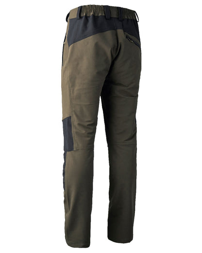 Black Fallen Leaf coloured Deerhunter Strike Full Stretch Trousers on white background 