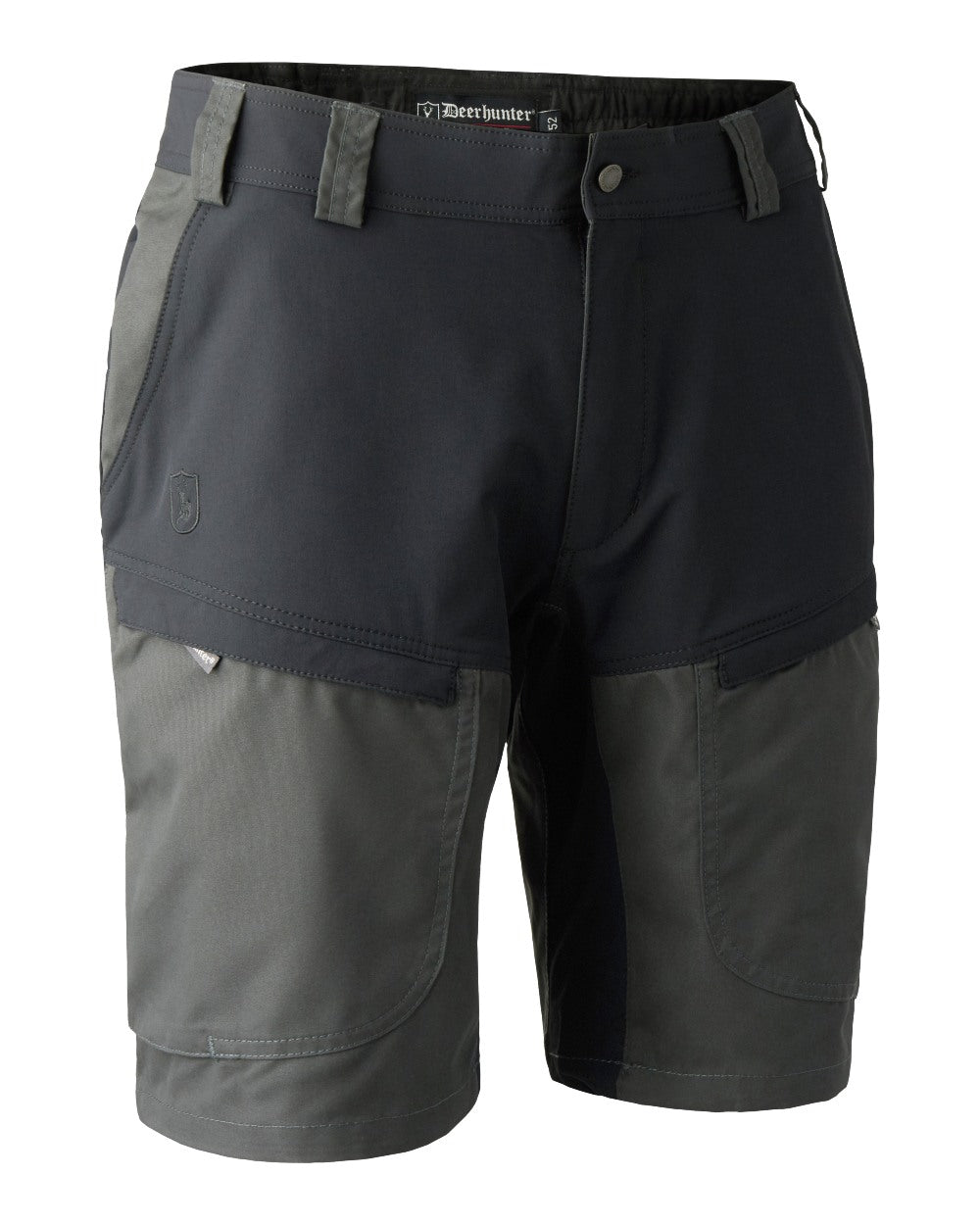 Black Ink coloured Deerhunter Strike Shorts on white background 
