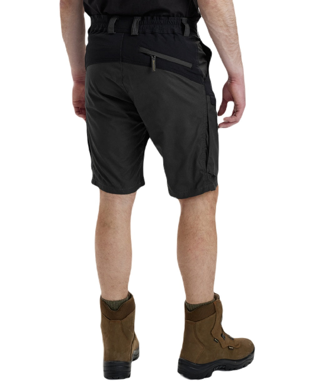 Black Ink coloured Deerhunter Strike Shorts on white background 