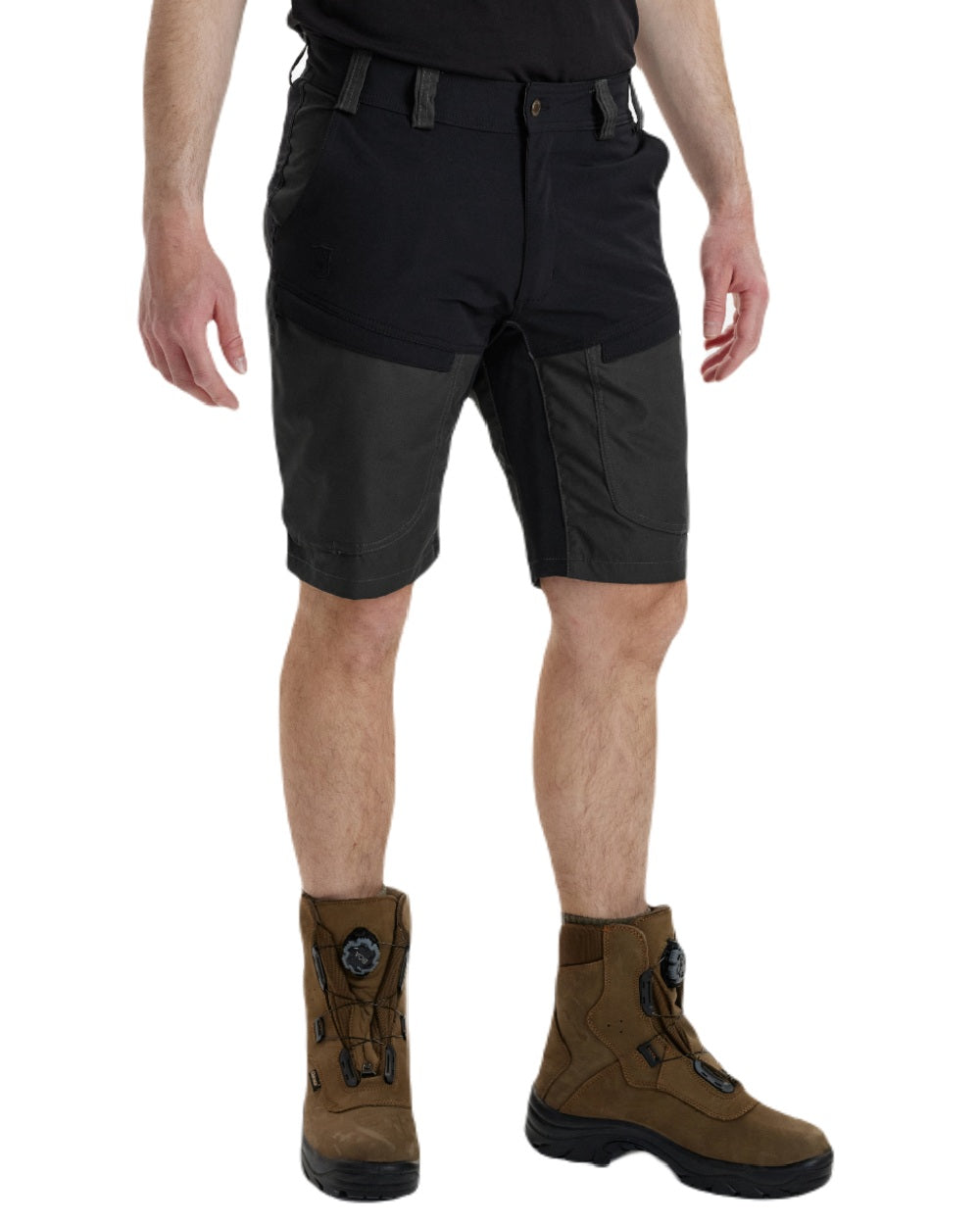 Black Ink coloured Deerhunter Strike Shorts on white background 