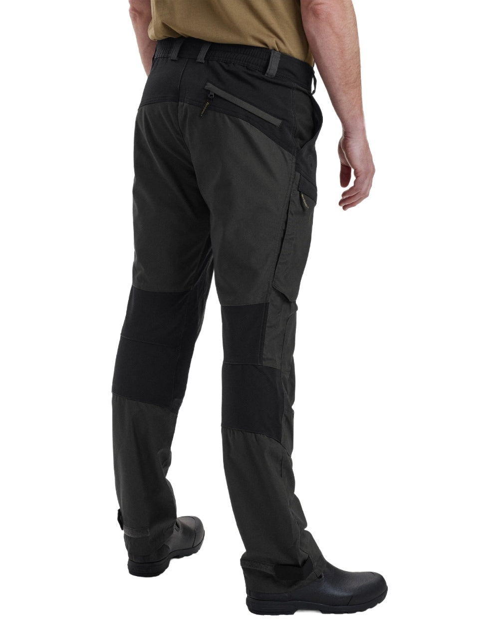 Black Ink coloured Deerhunter Strike Trousers on white background 