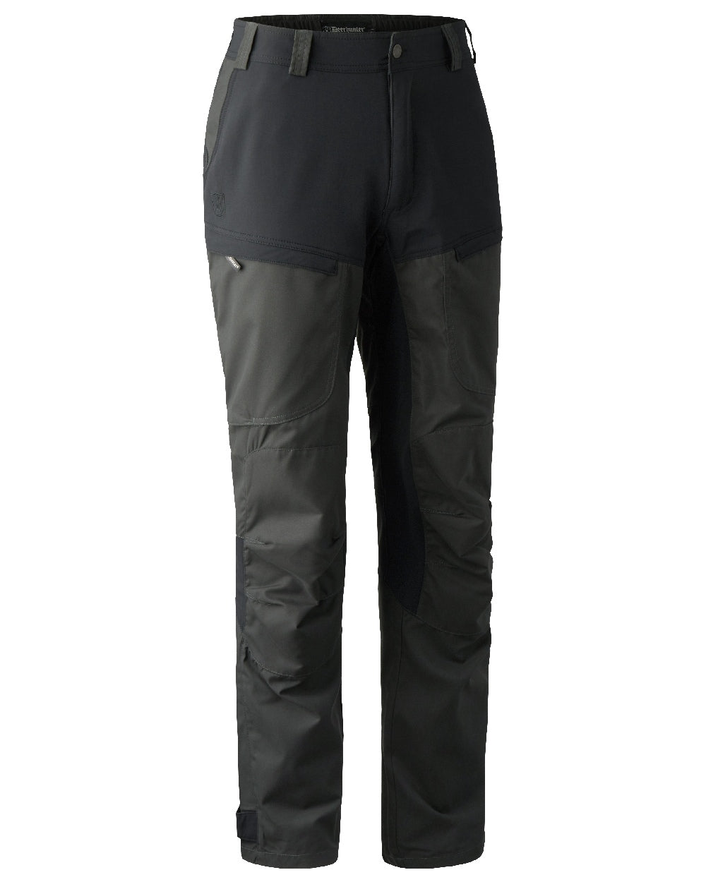 Black Ink coloured Deerhunter Strike Trousers on white background 