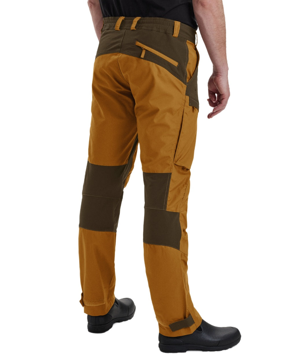 Bronze coloured Deerhunter Strike Trousers on white background 