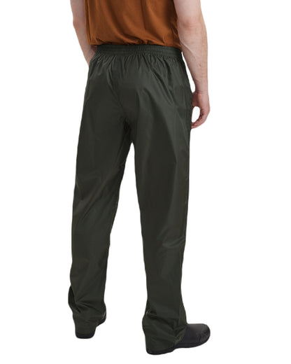 Timber coloured Deerhunter Survivor Rain Trousers on white background 