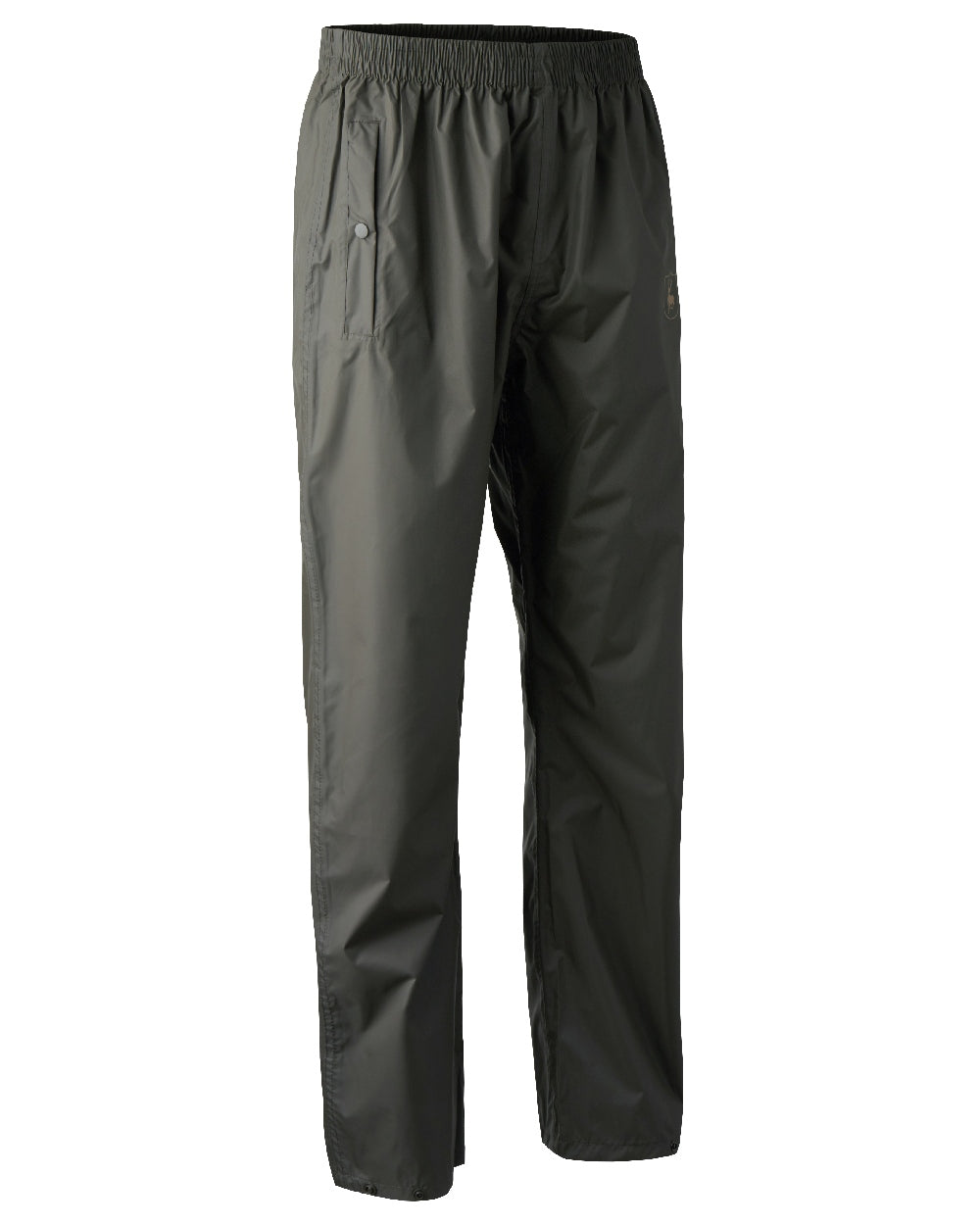 Timber coloured Deerhunter Survivor Rain Trousers on white background 