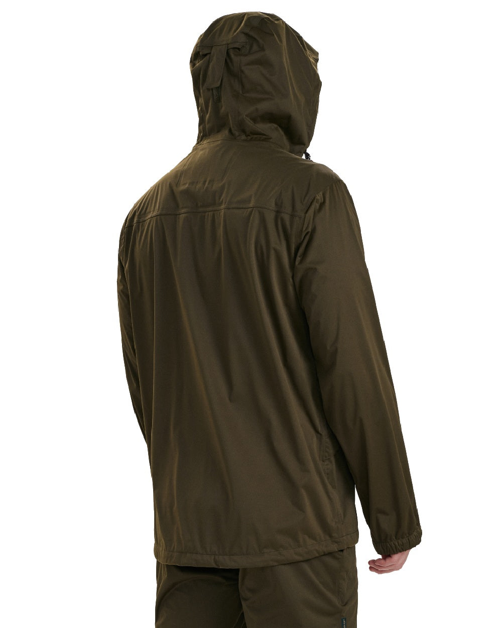 Tarmac Green coloured Deerhunter Thunder Lightweight Rain Jacket on white background 