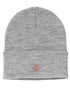 Grey coloured Dickies Acrylic Cuffed Beanie on white background 