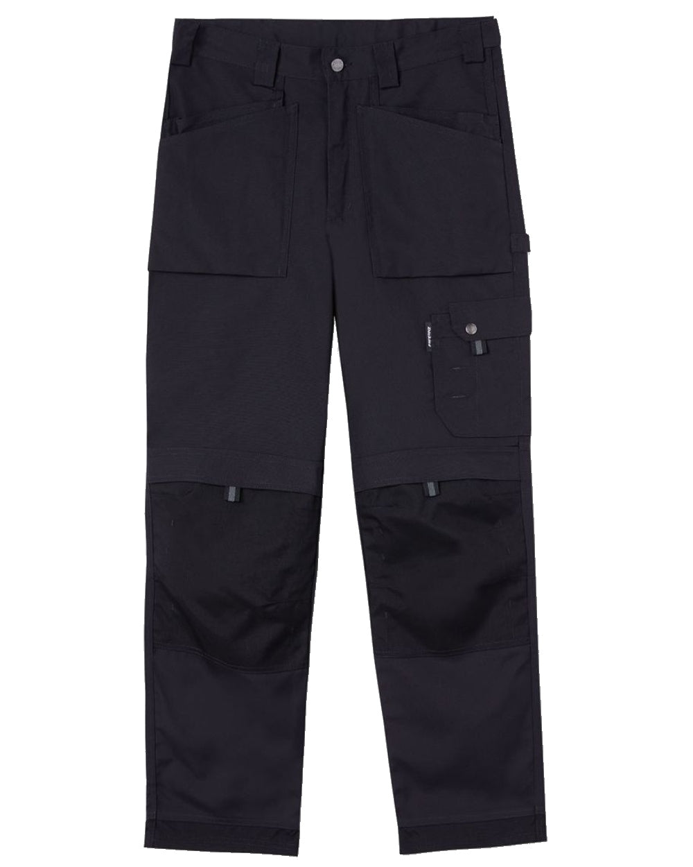 Black coloured Dickies Eisenhower Multi Pocket Trousers on white background 