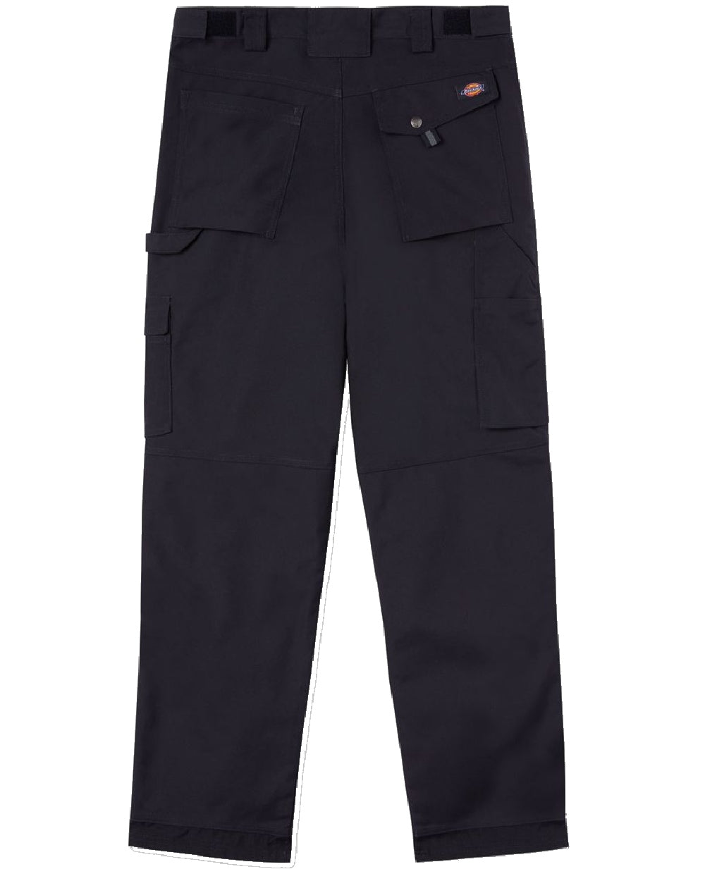 Black coloured Dickies Eisenhower Multi Pocket Trousers on white background 