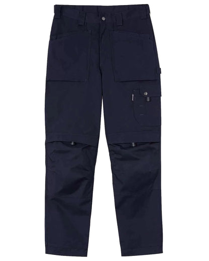 Navy coloured Dickies Eisenhower Multi Pocket Trousers on white background 