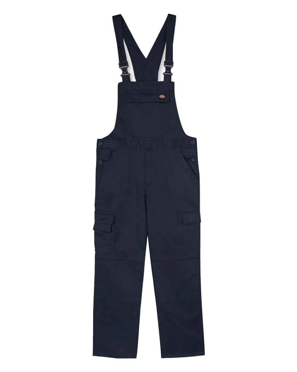 Dark Blue coloured Dickies Everyday Bib and Brace on white background 