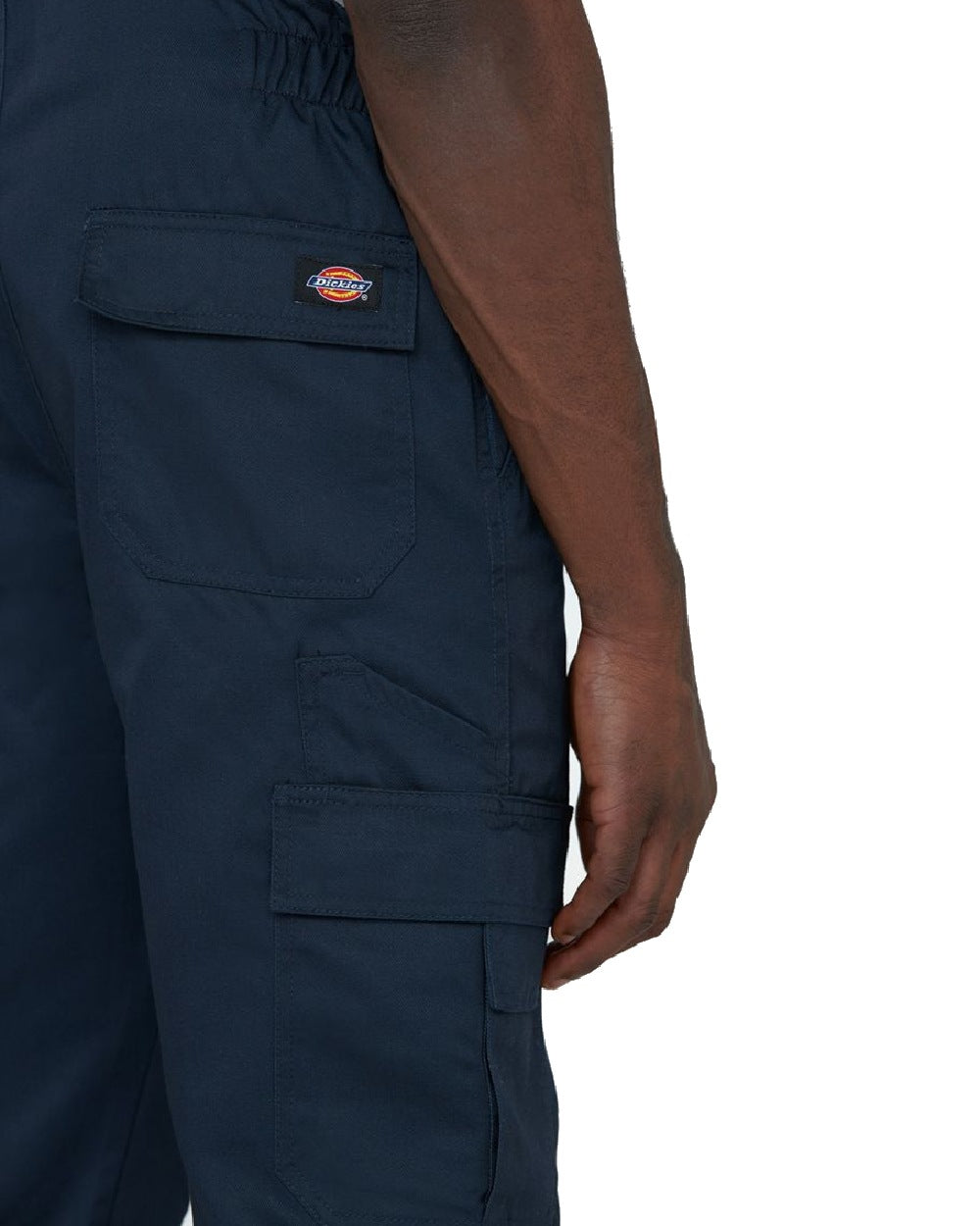 Dark Blue coloured Dickies Everyday Bib and Brace on white background 