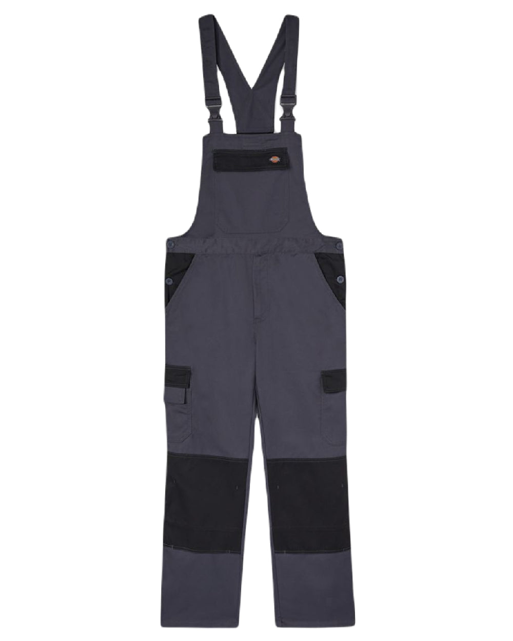 Grey coloured Dickies Everyday Bib and Brace on white background 