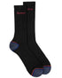 Black Blue coloured Dickies Strong Work Socks on white background 