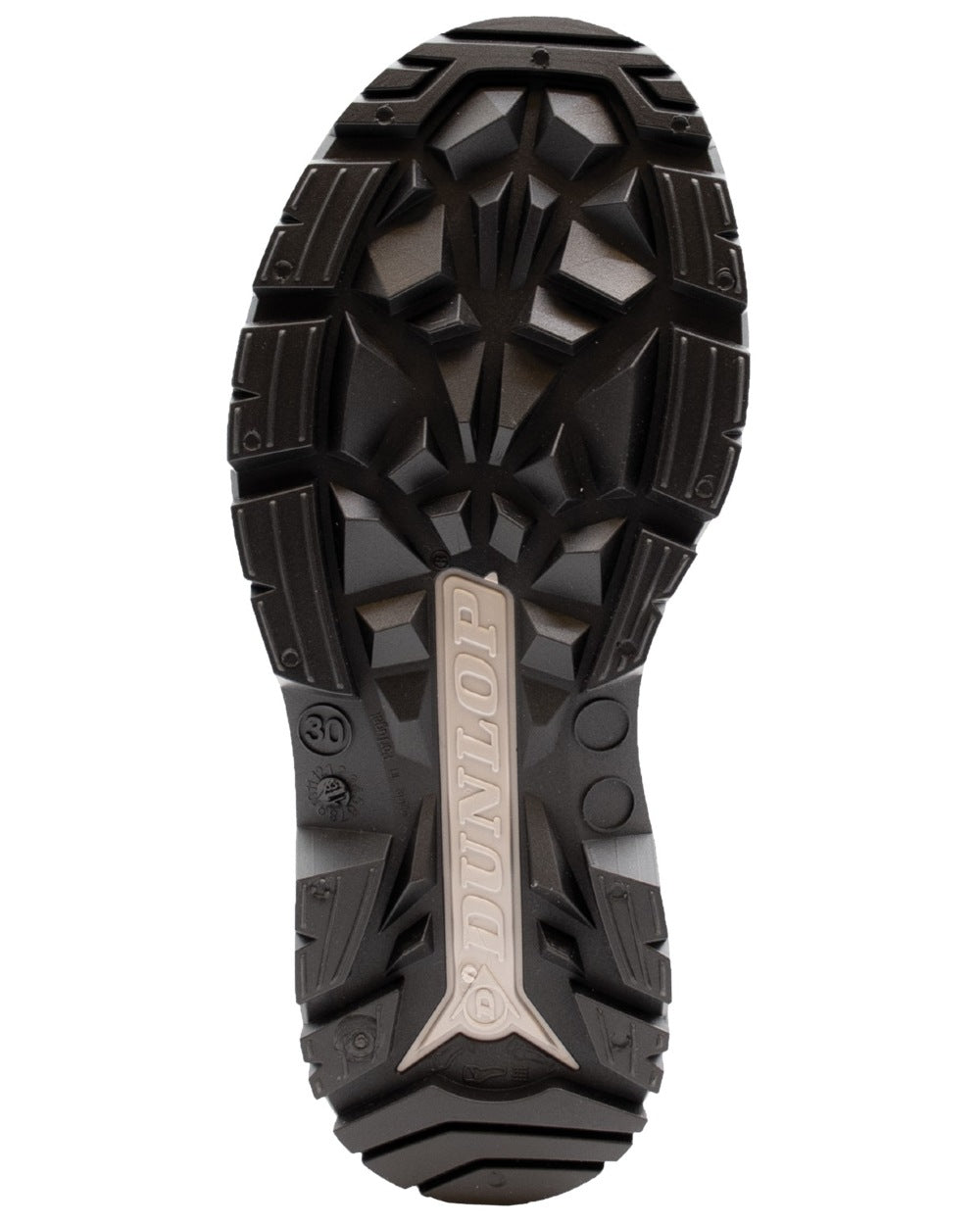 Heritage Green Black coloured Dunlop Blizzard Wellingtons on white background 