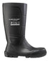 Black Coloured Dunlop JobGuard Full Safety Wellingtons on white background 
