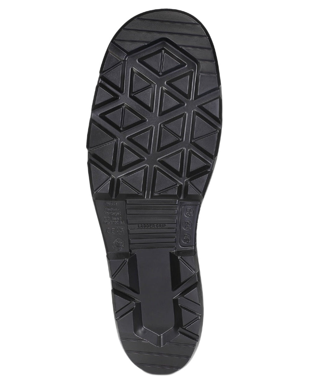 Yellow Coloured Dunlop Work-It Full Safety Wellingtons on white background 