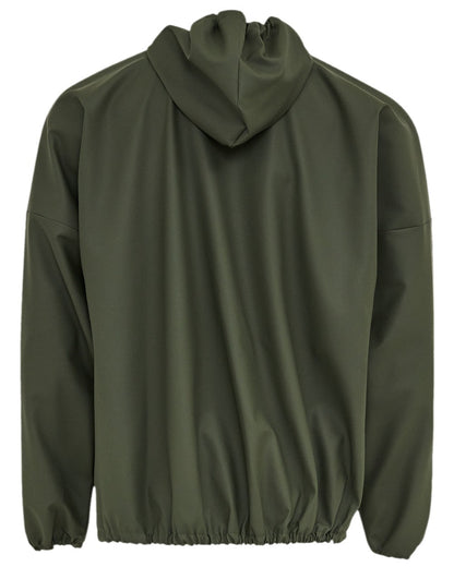 Olive Coloured Elka Light Jacket on white background 