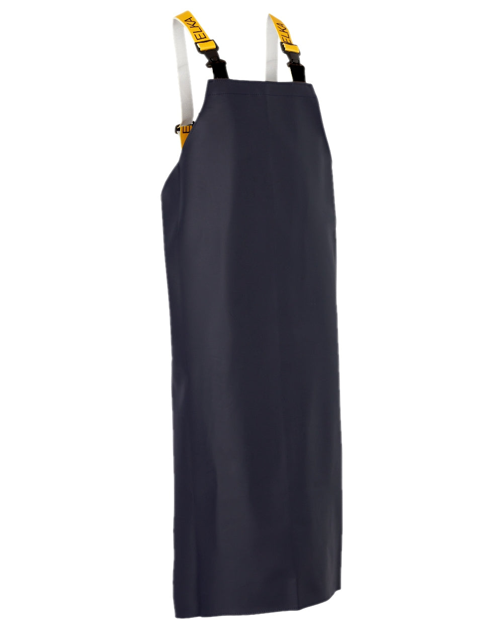 Navy Coloured Elka Apron With Braces on white background 