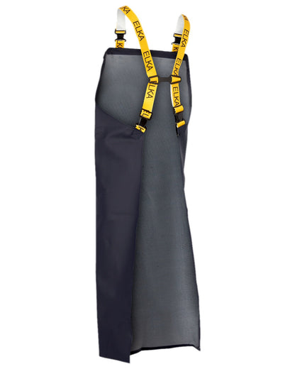 Navy Coloured Elka Apron With Braces on white background 