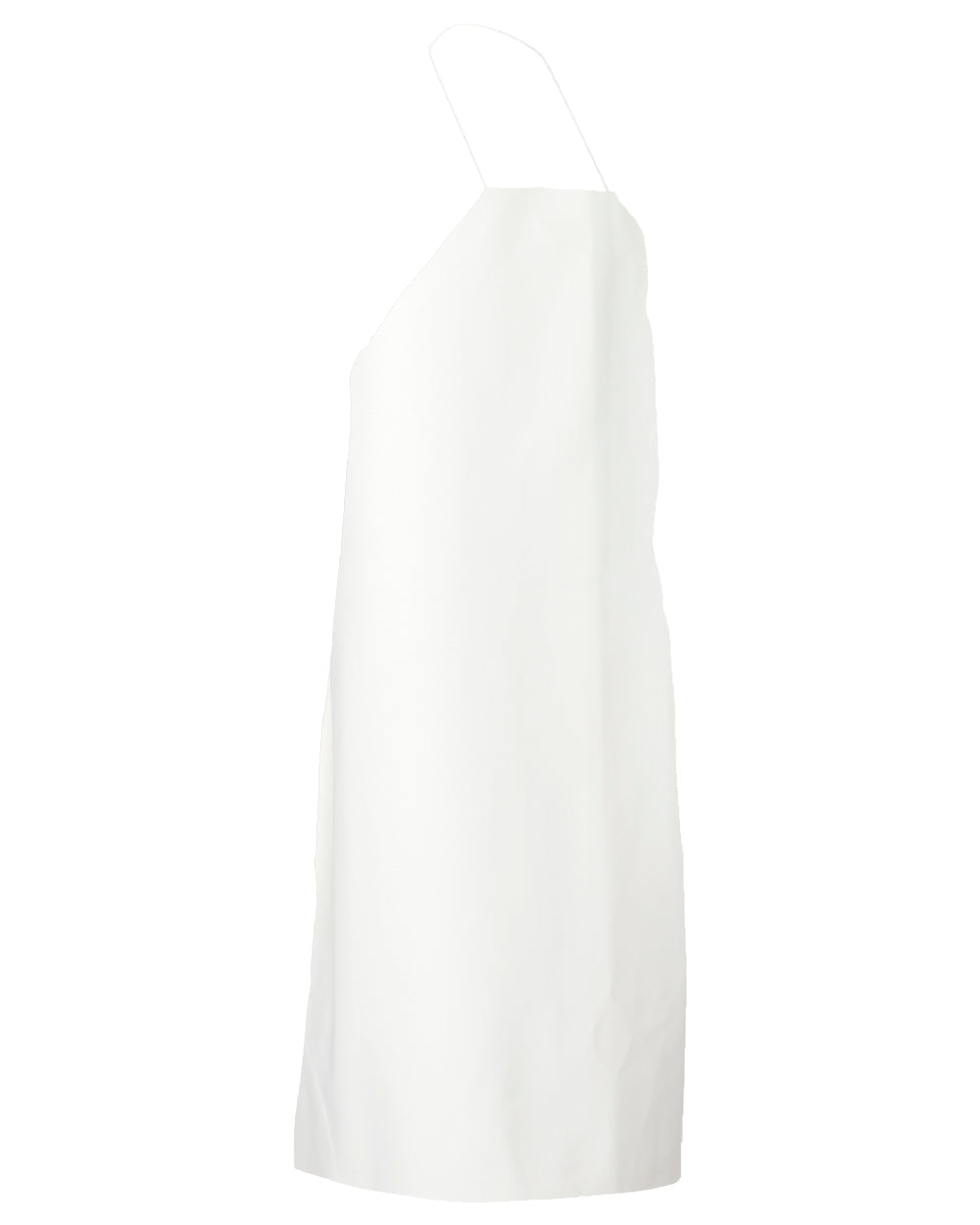 White Coloured Elka Apron With string on white background 