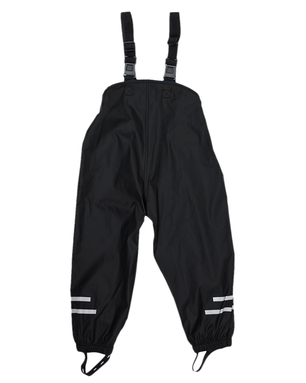 Black Coloured Elka Childrens Rain Set on white background 