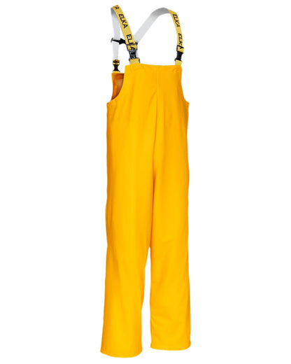Yellow Coloured Elka Mens Bib &amp; Brace on white background 