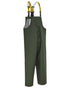 Olive Coloured Elka Mens Bib & Braces on white background 