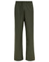 Olive Coloured Elka Mens Dry Zone PU Rain Trousers on Trousers background 