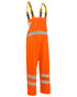 Fluorescent Orange Coloured Elka Mens Dry Zone Visible Bib & Braces on white background 
