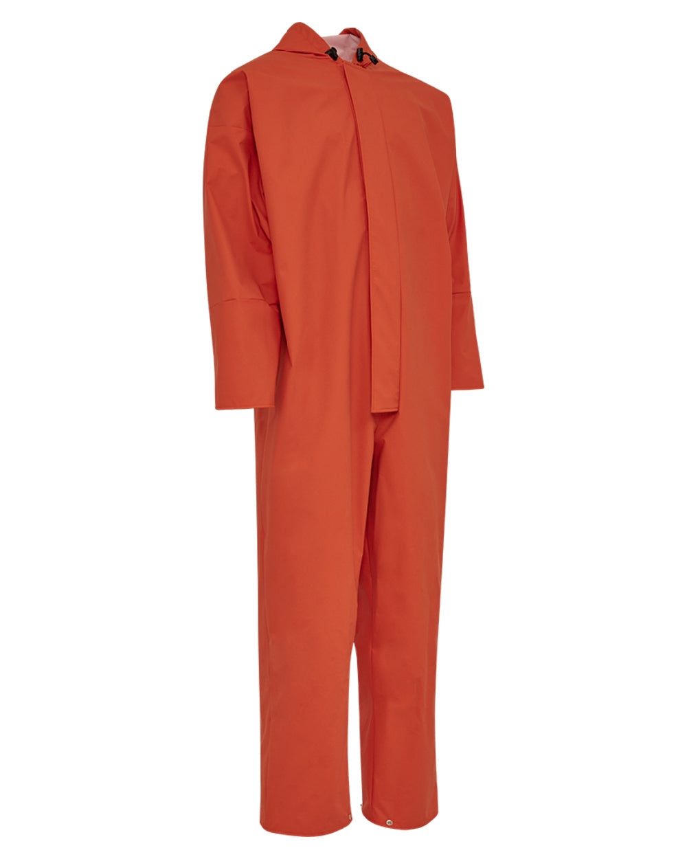Orange Coloured Elka Mens Made in Europe PU Coverall Orange on white background 