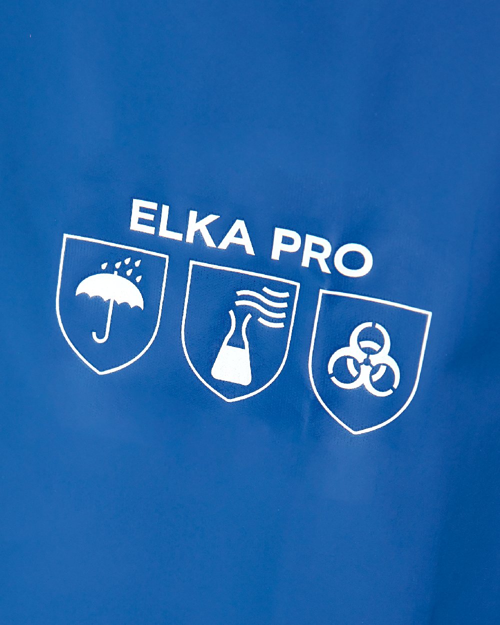 Cobalt Coloured Elka Mens Pro Coveralls on white background 