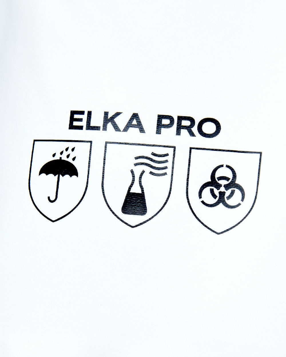 White Coloured Elka Mens Pro Coveralls on white background 