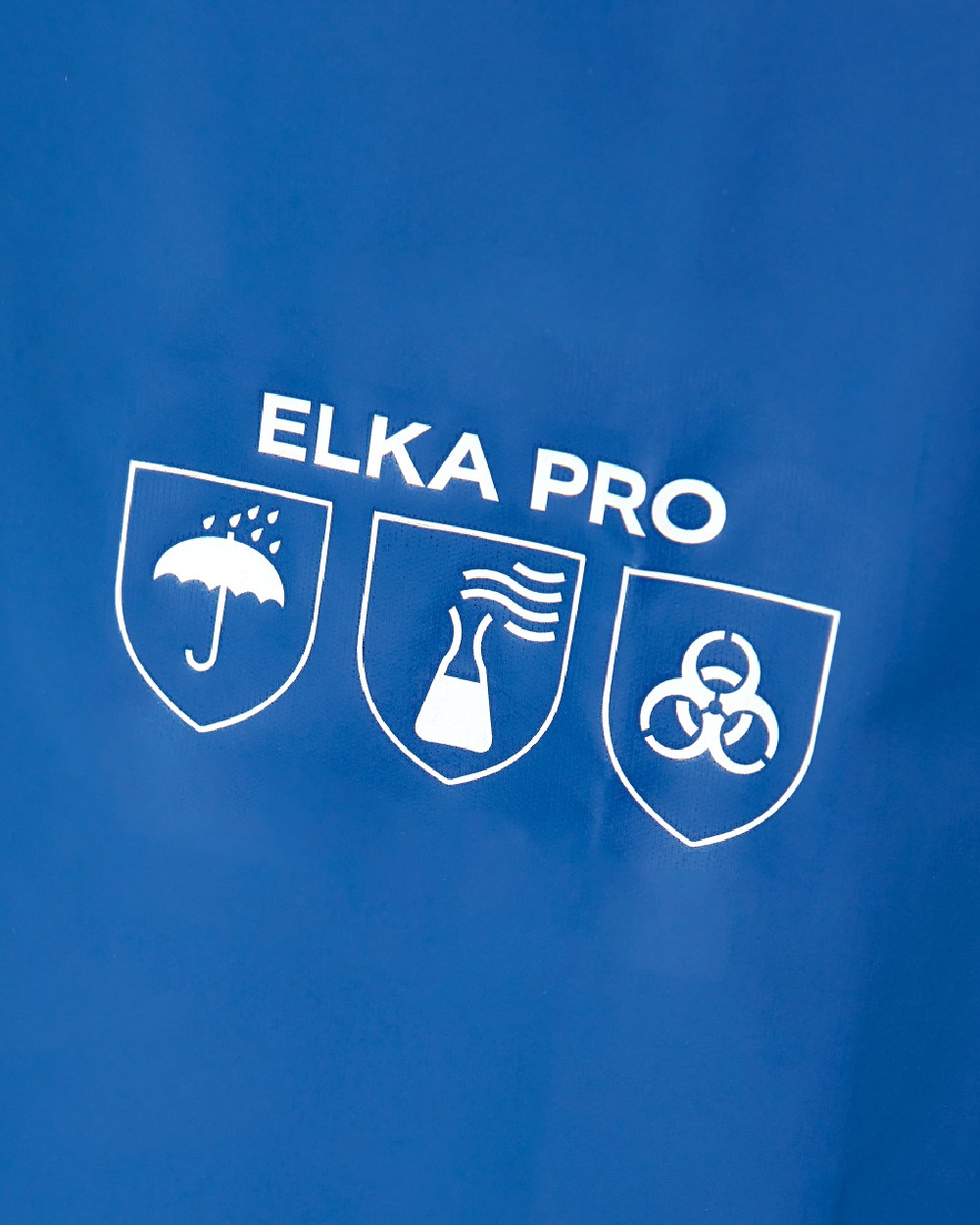 Cobalt Coloured Elka Mens Pro Waist Trousers on white background 