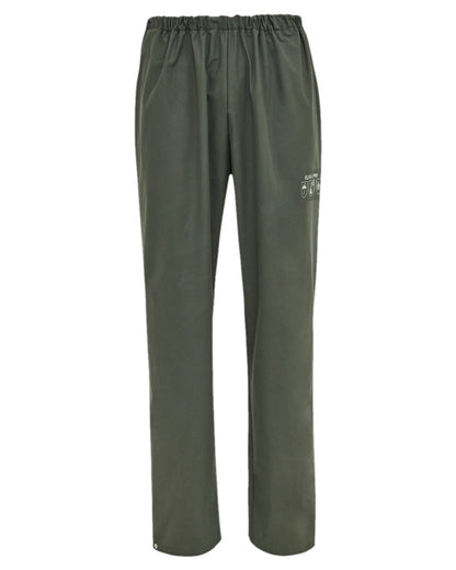 Olive Coloured Elka Mens Pro Waist Trousers on white background 